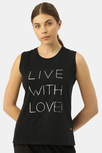 Buy Enamor Anti Microbial Relaxed Top - Jet Black Livew Love