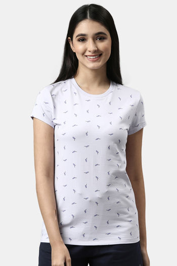 Buy Enamor Relaxed Top - Lilac Iris Whale Aop