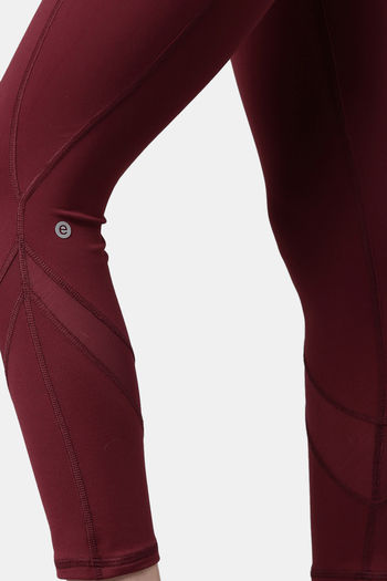 Buy Blood Red Leggings for Women by ENAMOR Online