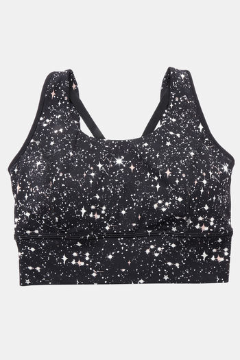 Buy Enamor Low Impact Sports Bra - Celestial Aop Black Combo at Rs.1399  online