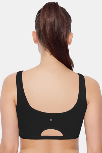 Buy Enamor Low Impact Sports Bra (Pack of 2) - Black Grey at Rs.798 online