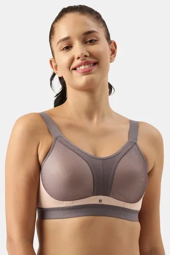 Buy Enamor Medium Impact Sports Bra - Pearl at Rs.1099 online