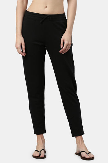 Buy Enamor Cotton Blend Loungewear Bottom - Jet Black