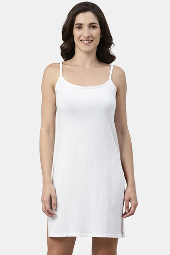 Buy Enamor Cotton Elastane Camisole - White
