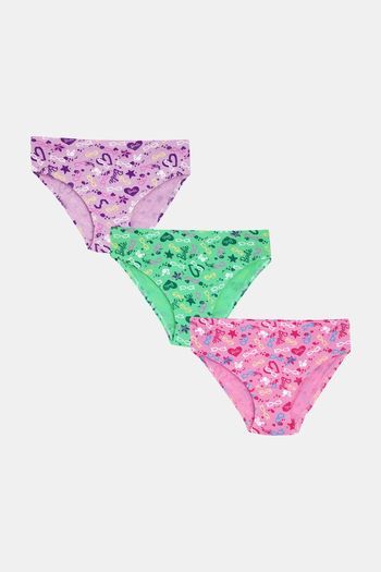 Buy Red Rose Girls Medium Rise Full Coverage Hipster Panty (Pack of 3) -  Assorted at Rs.450 online