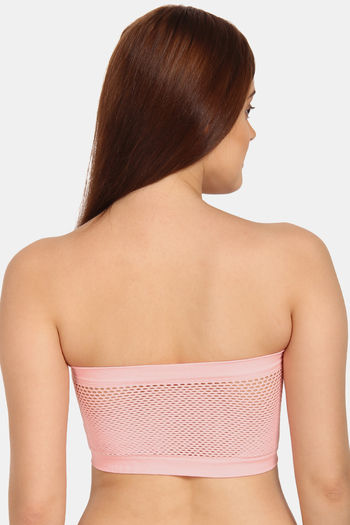 Buy Innocence Single Layered Non-Wired Full Coverage Tube Bra - Pink at Rs.302  online