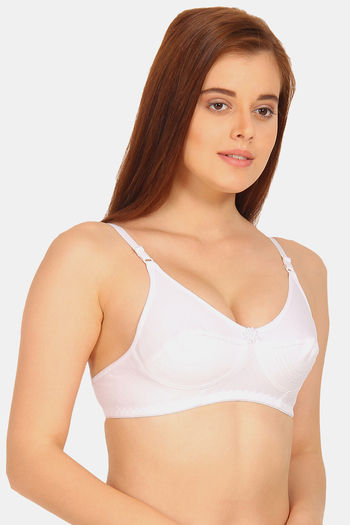 Buy Innocence White Solid Non Wired Lightly Padded T Shirt Bra