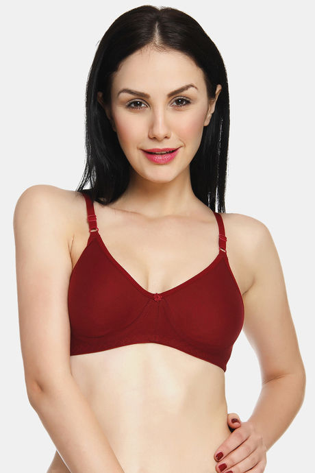 Buy Innocence Double Layered Non-Wired Full Coverage Blouse Bra - Maroon at  Rs.300 online