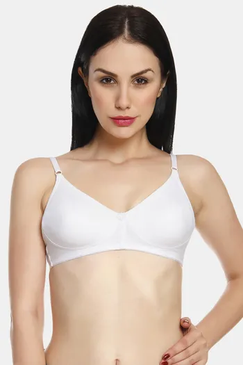 Buy Innocence Double Layered Non-Wired Full Coverage T-Shirt Bra - White at  Rs.296 online