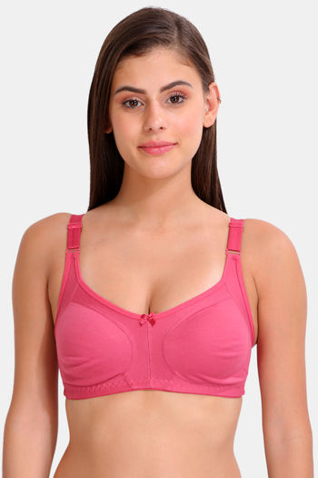 Buy Komli Double Layered Non Wired Full Coverage T-Shirt Bra - Magenta at  Rs.329 online