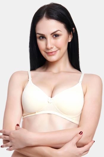 Buy Innocence Single Layered Non-Wired Full Coverage Lace Bra