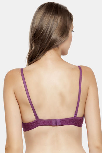 Buy Innocence Push-Up Non-Wired Full Coverage T-Shirt Bra - Purple at  Rs.300 online