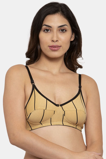 Buy Innocence Single Layered Non-Wired Full Coverage T-Shirt Bra - Beige