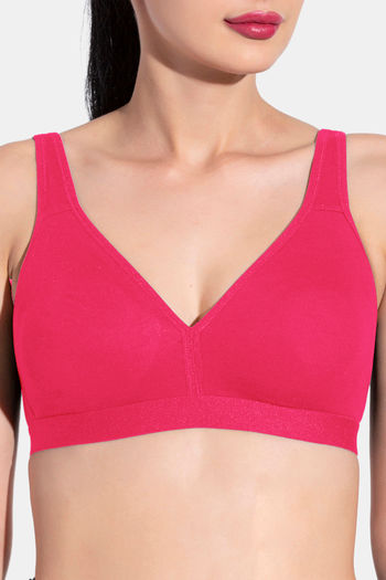 Buy Jetaasi Double Layered Non-Wired 3/4Th Coverage T-Shirt Bra