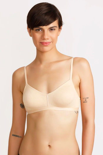 Enamor Women's Non-Wired Bra -38B (Skin) : : Fashion