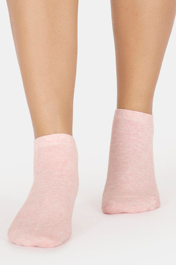 Buy Vrova Antibacterial & Antifungal Acupressure Ankle Socks - Pink