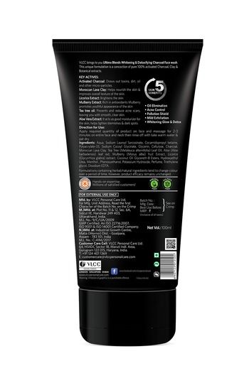 Buy Vlcc Ultimo Blends Charcoal Face Wash 100 g at  online | Beauty  online