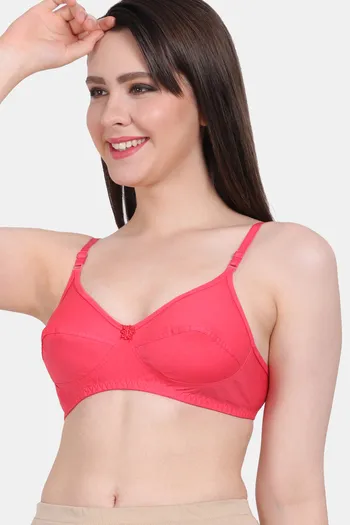 Buy Vanila Single Layered Non-Wired Full Coverage Sag Lift Bra - Coral at  Rs.699 online
