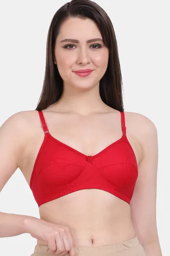 Buy Vanila Single Layered Non-Wired Full Coverage Sag Lift Bra - Red at  Rs.699 online