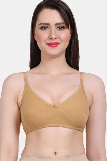Double layered moulded crop top bra with additional transparent
