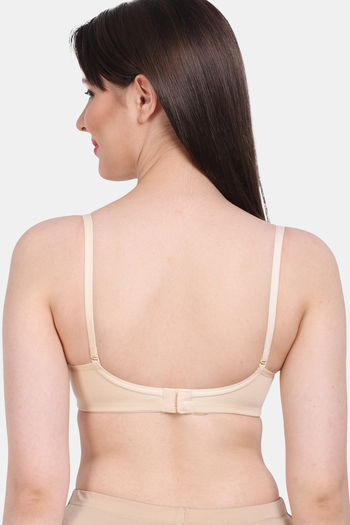 Buy Zivame Single Layered Non Wired Full Coverage T-Shirt Bra - Skin at  Rs.562 online