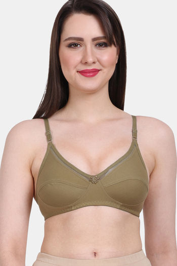 Buy Vanila Single Layered Non-Wired Full Coverage Sag Lift Bra - Green at  Rs.689 online