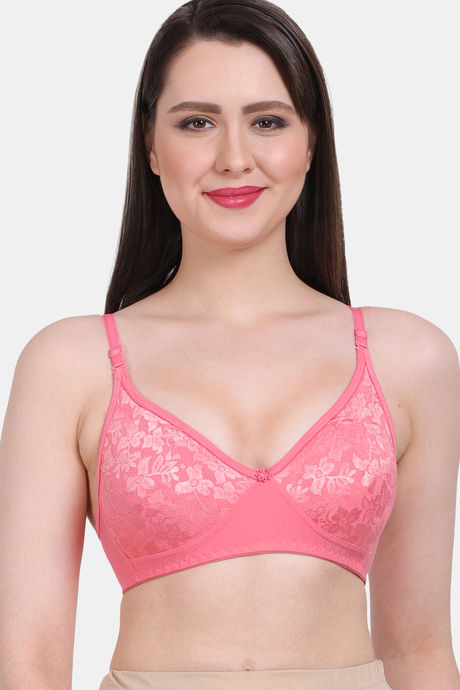 Buy Zivame Conceal Petals Double Layered Non Wired 3/4Th Coverage T-Shirt  Bra - Fig at Rs.552 online