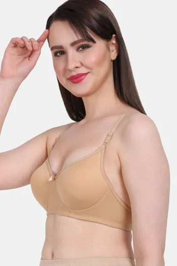 Buy Vanila Padded Non-Wired High Coverage T-Shirt Bra - Skin at Rs.799  online