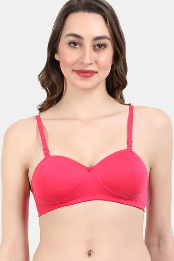 Buy Vanila Padded Non Wired Demi Coverage Sag Lift Bra - Dark Pink at  Rs.999 online