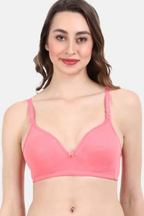 Buy Vanila Padded Non Wired Full Coverage T-Shirt Bra - Coral at Rs.999  online