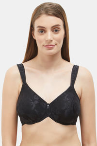 Buy Wacoal Single Layered Wired Full Coverage Super Support Bra - Black