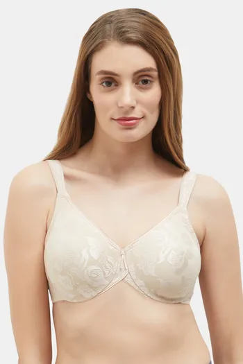 Buy Wacoal Single Layered Wired Full Coverage Lace Bra - Naturally