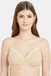 Buy Wacoal Single Layered Non-Wired Full Coverage Super Support Bra - Beige