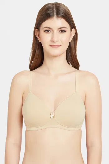 Buy Wacoal Single Layered Non-Wired Full Coverage Super Support Bra - Beige