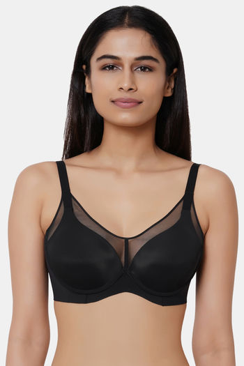 Buy Wacoal Single Layered Non Wired Full Coverage Lace Bra - Dusty