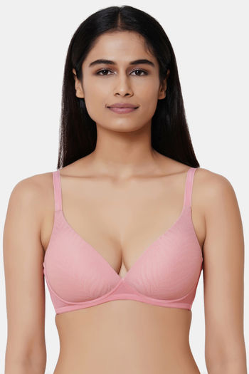 Buy Wacoal Padded Non-Wired Full Coverage T-Shirt Bra - Pink at Rs