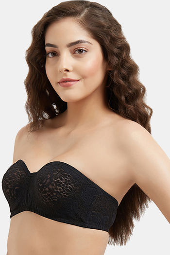 Buy Wacoal Single Layered Wired 3/4Th Coverage Strapless Bra - Black at  Rs.2699 online