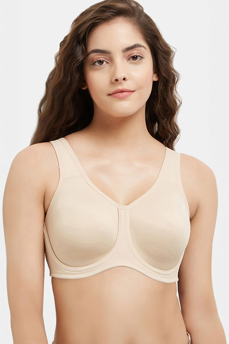 Wacoal B-Smooth Padded Non-Wired Full Coverage Seamless T-Shirt Bra - Beige  (36)