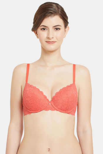 Buy Wacoal Padded Wired 3/4Th Coverage Push-Up Bra - Coral