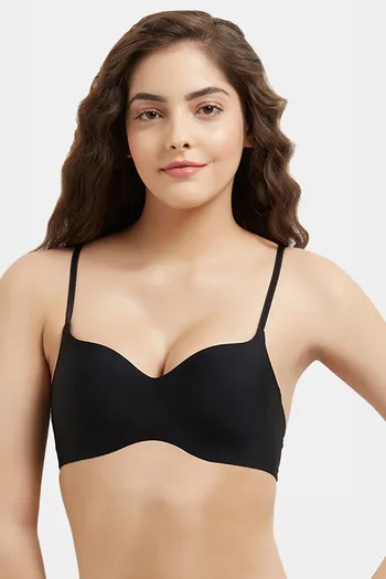 Sew in Bra Cups - Lightly Padded - A to E Cup Black (Black, DD)