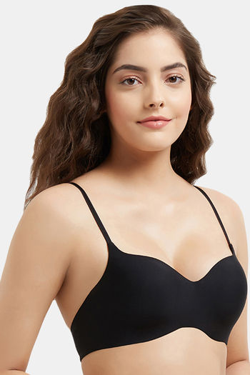 Buy Wacoal Padded Non Wired 3/4Th Coverage T-Shirt Bra - Black at Rs.1899  online