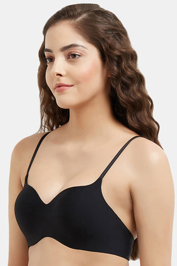 Buy Wacoal Padded Non Wired 3/4Th Coverage T-Shirt Bra - Black at Rs.1899  online