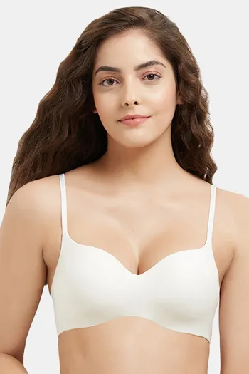 Buy Wacoal Padded Non Wired 3/4Th Coverage T-Shirt Bra - Cream at Rs.2299  online