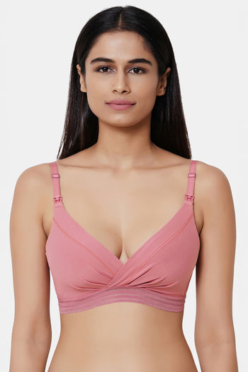 Buy Wacoal Padded Non Wired 3/4Th Coverage Maternity / Nursing Bra - Pink