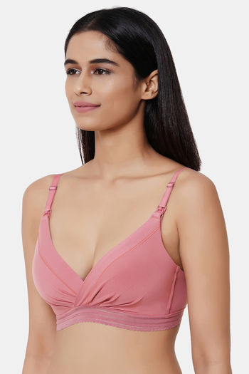 Buy Wacoal Padded Non Wired 3/4Th Coverage Maternity / Nursing Bra - Pink  at Rs.918 online