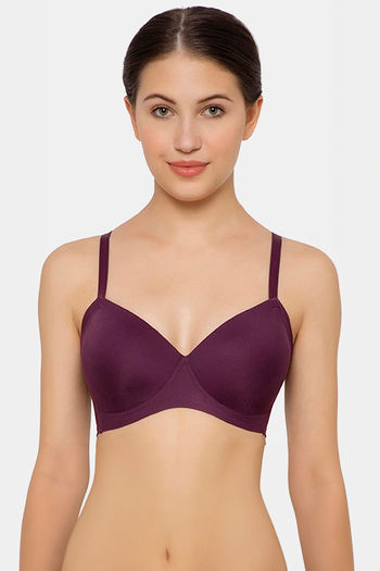 Buy Wacoal Padded Non Wired Full Coverage T Shirt Bra Purple At Rs748 Online Bra Online 8167