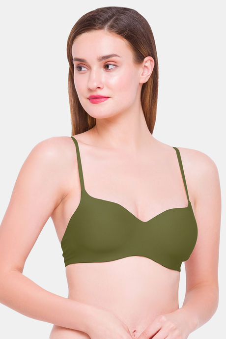 Buy Wacoal Padded Non Wired 3/4Th Coverage T-Shirt Bra - Green at Rs.760  online