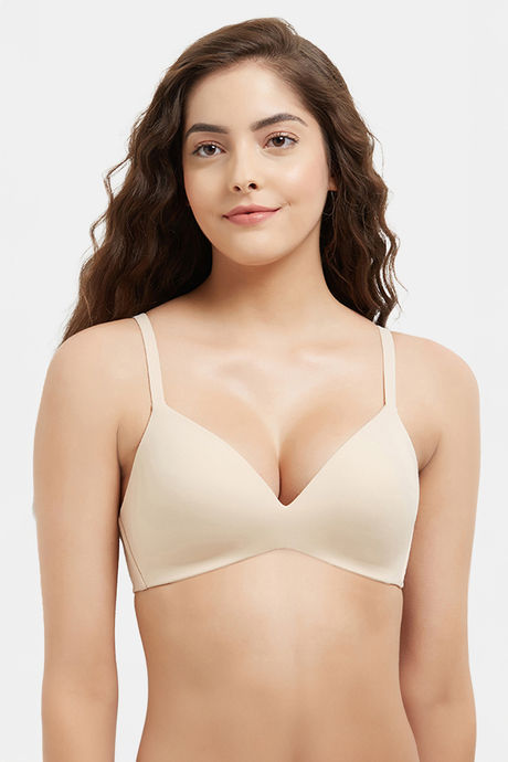 Buy Wacoal Padded Non Wired Full Coverage T-Shirt Bra - Skin at Rs