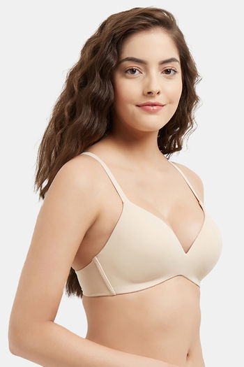 Buy Wacoal Padded Non Wired Full Coverage T-Shirt Bra - Skin at Rs.2999  online