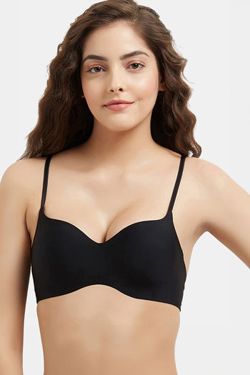 Buy Wacoal Padded Non Wired 3/4Th Coverage T-Shirt Bra - Black at Rs.1495  online